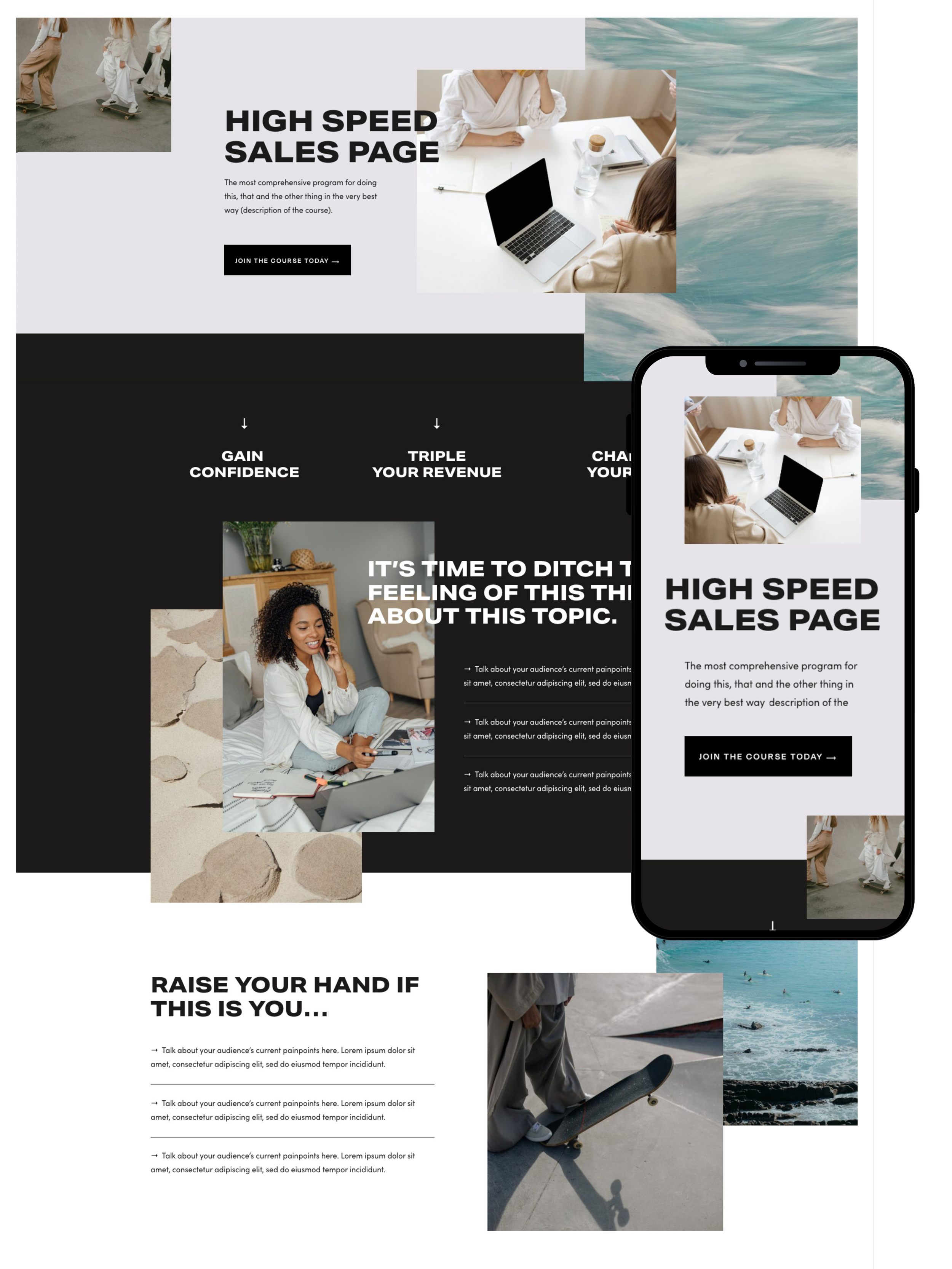 Sales Page Design | Elite Launch Design - Create in Mssachusetts ,MA for Higher Conversions